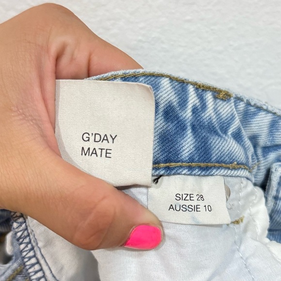 ROLLA’S Original High Rise Straight Leg Distressed Jeans Women’s Size 28 - Picture 5 of 7